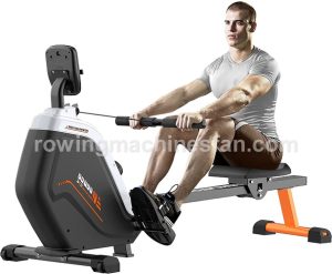 PooBoo Magnetic Rowing Machines Rower Foldable with 16 Level Resistance Indoor Rower Machines with Digital Monitor & Transport Wheels for Home Use